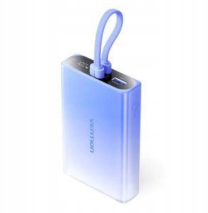 Vention 10000 mAh USB-C + Lightning + USB-A 22.5W z wyświetlaczem LED niebieski 10