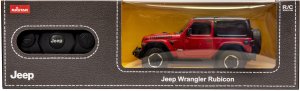 Jeep Wrangler JL skala 1:24 Rastar 79500 samochód sterowany czerwony 2