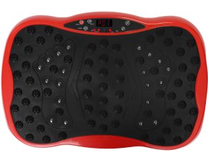 Platforma treningowa wibrująca wibracyjna masażer z pilotem i muzyką Bauerkraft czerwona 3