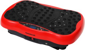 Platforma treningowa wibrująca wibracyjna masażer z pilotem i muzyką Bauerkraft czerwona 4