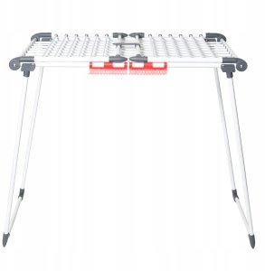 Stojąca suszarka na pranie odzież bieliznę składana balkonowa mocna duża XL 2