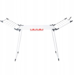 Stojąca suszarka na pranie odzież bieliznę składana balkonowa mocna duża XL 6