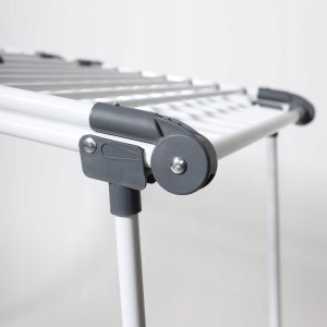 Stojąca suszarka na pranie odzież bieliznę składana balkonowa mocna duża XL 9