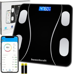 Waga łazienkowa analityczna inteligentna smart aplikacja do 180 kg 5
