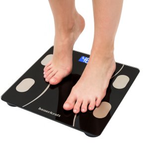 Waga łazienkowa analityczna inteligentna smart aplikacja do 180 kg 10