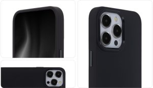 Nakładka Satin Elegant do iPhone 15 Pro Max 6,7" czarna 3