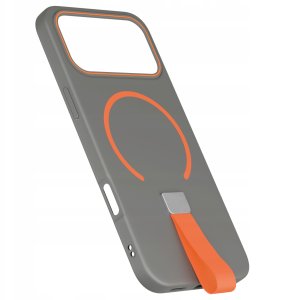 Etui z Paskiem na palec Matowe do iPhone 17 Pro Max |do MagSafe +Szkło 10