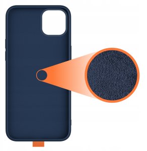 Etui z Paskiem na palec Matowe GRANATOWE do iPhone 11 |do MagSafe +Szkło 5