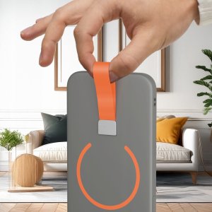 Etui z Paskiem na palec Matowe SZARE do iPhone 11 |do MagSafe +Szkło 7