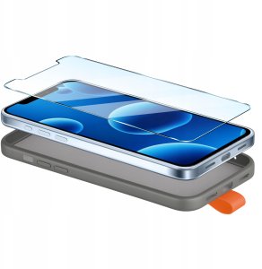 Etui z Paskiem na palec Matowe SZARE do iPhone 12 |do MagSafe +Szkło 12