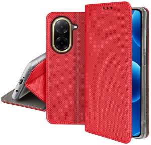 Etui MAGNET do Xiaomi Redmi A5 Zamykane Czerwone Futerał + Szkło 9H 5