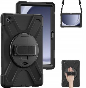 Etui na tablet Strado Etui Armor z uchwytem i paskiem do Samsung Galaxy Tab A9 Plus 11 (Czarne) 2