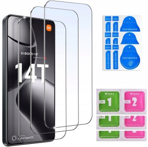 ZESTAW Etui do Xiaomi 14T Pancerne Carbon CASE + 3 SZTUKI SZKŁO 8