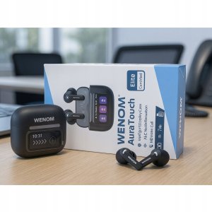 Słuchawki bezprzewodowe Sportowe Bluetooth 5.4 z ANC i etui powerbankiem PL 12