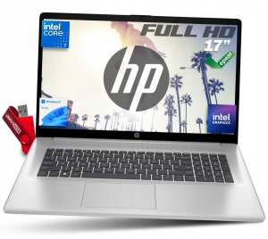 Laptop HP 17 Core 7 150U 16GB 1TB SSD 17.3" Full HD IPS Win11 PRAKTYCZNY 9