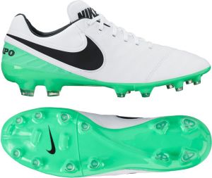 Nike Buty piłkarskie Tiempo Legacy II FG biało-zielone r. 42 (819218 103) 1