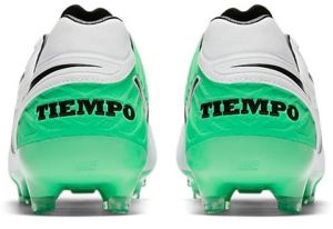 Nike Buty piłkarskie Tiempo Legacy II FG biało-zielone r. 42 (819218 103) 4