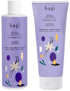 HAGI_SET Na Śliwki balsam do ciała 200ml + żel do mycia ciała 300ml 3