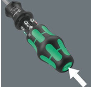 Atsuktuvo rankena su dėtuve 6 1/4 colio antgaliams, „Kraftform Kompakt 27 Set 1 Christmas 2025“, WERA [05135821001] kalėdinėje pakuotėje, dovana 3