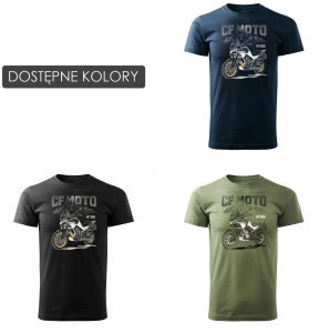 Koszulka motocyklowa z motocyklem turystycznym CF MOTO MT 800 męska khaki XXL 3