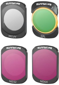 Filtr SunnyLife ZESTAW 4 FILTRÓW DO DJI OSMO POCKET 3 - CPL / MCUV / ND32 / ND64 + ETUI 2
