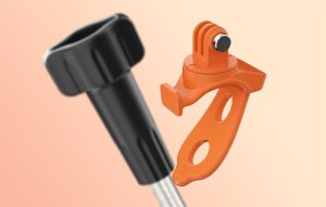 ELASTYCZNA OPASKA SILIKONOWA DO KAMERY ACTION 5 PRO 4/3 GOPRO 13 INSTA360 (POMARAŃCZOWA) 5