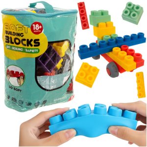 Klocki gumowe - sensoryczne 80el.  26575 2