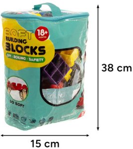 Klocki gumowe - sensoryczne 80el.  26575 3