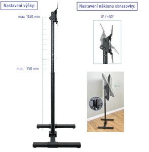 Fiber Mounts Stojan na Tv monitor Fiber Mounts FM11 3