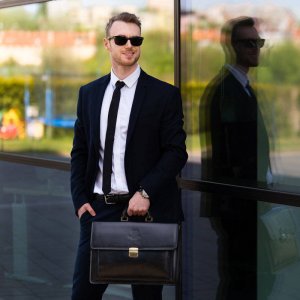 Skórzana teczka aktówka PAOLO PERUZZI N03-BL czarny 5