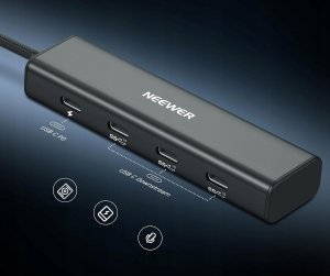 Hub 4w1 5x Usb-c 10gbps 100w Pd Stopka Sanki Iso Gwint 1/4"" Neewer / Ps020e 3