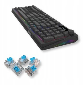 Klawiatura AQIRYS Klawiatura mechaniczna 96%/95 klawiszy przewodowa ATRIA black 14
