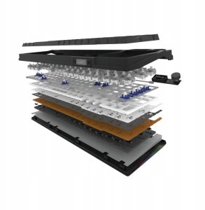 Klawiatura AQIRYS Klawiatura mechaniczna 96%/95 klawiszy przewodowa ATRIA black 9