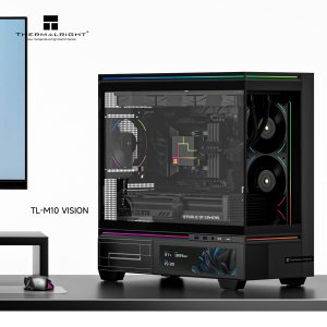 Thermalright TL-M10 Vision (Juodas) Kompiuterio Korpusas 3