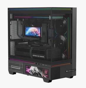 Thermalright TL-M10 Vision (Juodas) Kompiuterio Korpusas 8