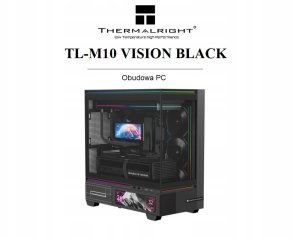 Thermalright TL-M10 Vision (Juodas) Kompiuterio Korpusas 9
