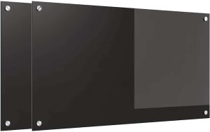 Płyta grzewcza vidaXL Przód kuchenny Czarny 90 x 50 x 0.8 cm szkło hartowane 2