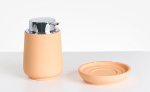 Zestaw akcesoriów łazienkowych 4 elementy SUCHES Pomarańczowy 4