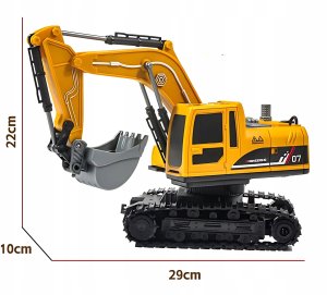Koparka zdalnie sterowana 1:22 R/C funkcja dymu 2
