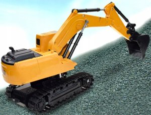 Koparka zdalnie sterowana 1:22 R/C funkcja dymu 9