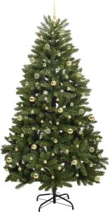 vidaXL Sztuczna choinka Ze LED Lights Zielony 240 cm PVC i Metal 4