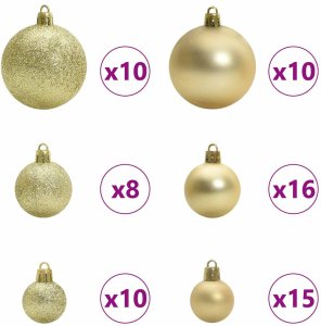 vidaXL Sztuczna choinka Ze LED Lights Zielony 240 cm PVC i Metal 7