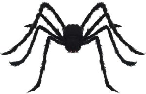 vidaXL Dekoracja pająka halloweenowego z sieciami 4 pcs 150 cm 6