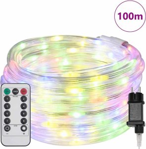 vidaXL Lina świetlna z 2400 diodami LED Wielokolorowe 100 m PVC 3