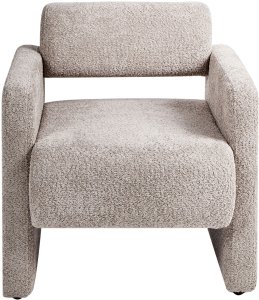 Fotel HALLSBERG Boucle Beżowoszary 5