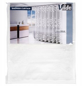 Vilde Zasłona prysznicowa haczyki 180x180 cm 8