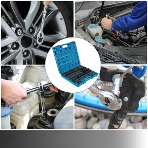 Zestaw narzędzi Vevor Zestaw Nasadek Udarowych Walizka 1/2'' 9-30 mm 43 Elementy 7