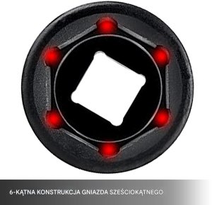 Zestaw narzędzi Vevor Zestaw Nasadek Udarowych Walizka 1/2'' 9-30 mm 43 Elementy 9