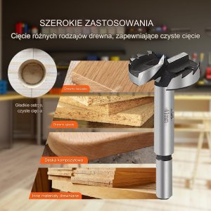 Zestaw Wierteł Forstner 16-Częściowy Zestaw Wierteł do Obróbki Drewna 11
