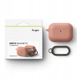 Etui Ringke Onyx Magnetic MagSafe do Apple AirPods Pro 3 Constant Coral 5